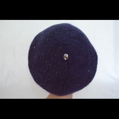 Женский берет с бисером и пайетками Vizio Италия 6455 синий