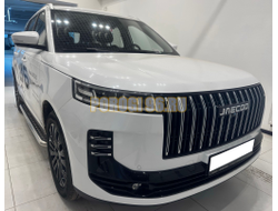 Пороги с накладным листом Папа Тюнинг d53 для JAECOO J6 2026-