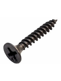 Саморез универсальный чёрный с частой резьбой 3,5*25мм, упаковка 100шт