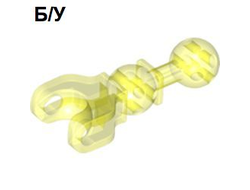 ! Б/У - Hero Factory Arm / Leg with Ball Joint on Axle and Ball Socket, Trans-Neon Green (90609 / 6078388) - Б/У