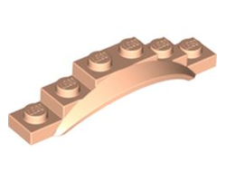 Vehicle, Mudguard 1 1/2 x 6 x 1 with Arch, Light Nougat (62361 / 6369187 / 6476016)