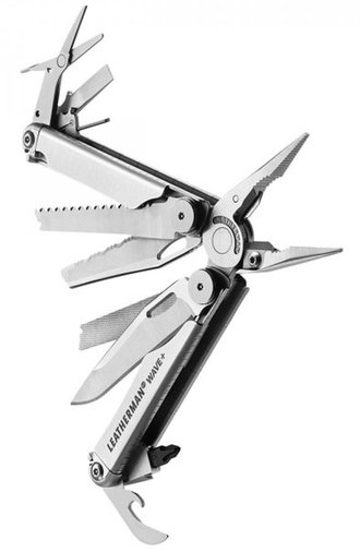 Мультитул LEATHERMAN Wave Plus, 17 функций,  серебристый [832524]