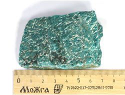 Амазонит, необработанный образец, Кольский п-ов (70*48*33 мм, 148 г) №23800