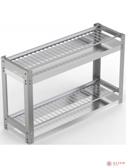 Стеллаж для сушки стаканов СКС-2/870/280/550-с