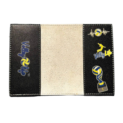 Обложка для паспорта черная со стикерами