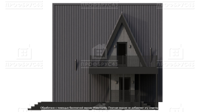 A-FRAME 75 м2, с террасой 38,68м2