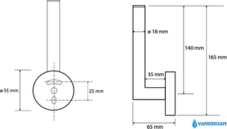 Держатель для запасных рулонов Bemeta Dark 104112030