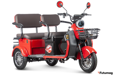 Электротрицикл Rutrike Gelbert Kappa 48V/60V 650Вт красный