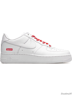 Nike Air Force 1 Supreme  White/Белые Мужские/Женские  (36-45)