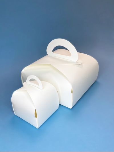 Упаковка сборная кондитерская с/р (белая), 220*220*120мм