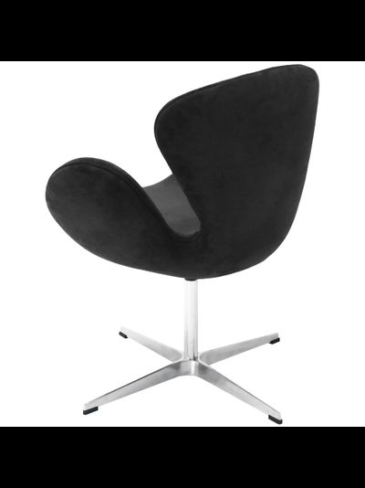 Кресло SWAN CHAIR графит, искусственная замша
