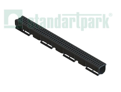 Лоток с пластиковой решеткой для дренажной системы DN70 StandartPark