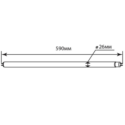 Светодиодная линейная двухцокольная лампа 18 ватт