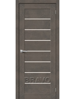 Межкомнатная дверь Hard Flex Браво-22 Brut Beton/Magic Fog