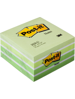 Блок-кубик Post-it куб 2028-G, 76х76, зеленый (450 л)