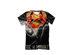 3D Футболка  СССР с полной запечаткой №13