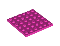 Plate 6 x 6, Dark Pink (3958 / 6267536)