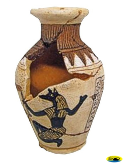 A81111584 Египетская амфора с дырой 8,8*8,8*13,7см