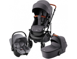 Коляска 3в1 Britax Roemer Smile 5Z Midnight Grey + BS CORE Frost Grey