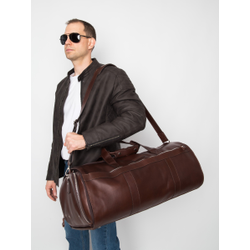 Кожаный портплед / дорожная сумка Milano Premium 
brown (арт. 4035-53)