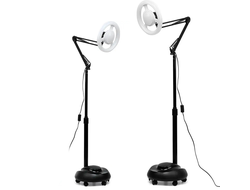 Подвижная косметологическая светодиодная бестеневая лампа 38W Black