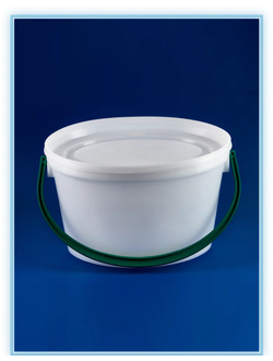Ведро эллипс 5 литров с крышкой и ручкой/1 шт.