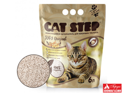 Наполнитель Cat Step Tofu Original 6л. растительный комкующийся д/кошек.