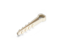 Дюбель-хомут ДХП 14–6 (бел) (100шт) для плоского кабеля