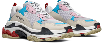 Кроссовки Balenciaga Triple S White Blue Pink