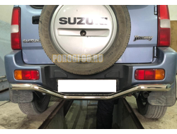 Защита заднего бампера (волна) d53 для Suzuki Jimny (2012-2018)