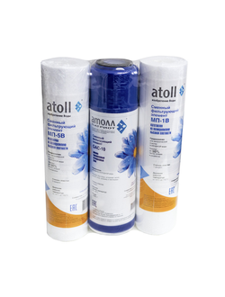 Набор картриджей Atoll № 202 Патриот (для моделей A-550). 3 нижних предфильтра