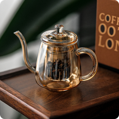 Чайник Бэйдачи (Северная история, стекло) ручной работы