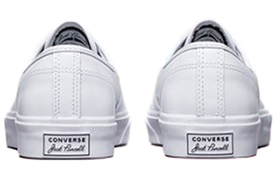 Кеды Converse Jack Purcell Low White 168135C вид сзади