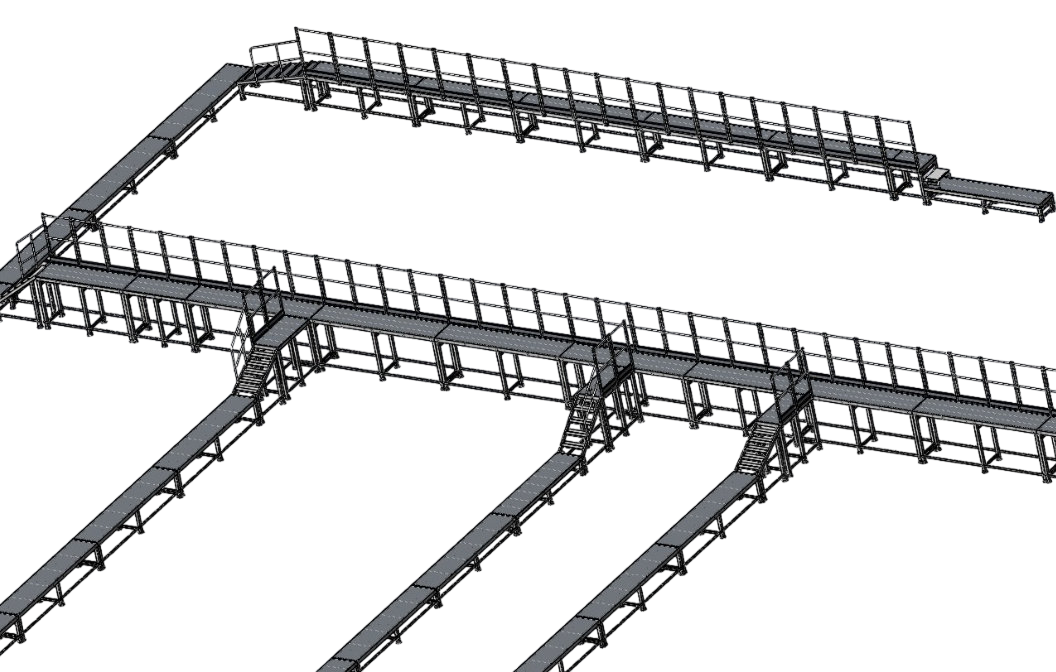 Площадка технологическая алюминиевая