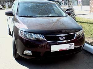 Дефлектор капота темный KIA CERATO 2009-2012, NLD.SKICER0912