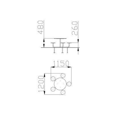 1438 Столик «Семицветик»