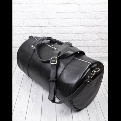 Кожаная дорожная сумка Faenza Premium black (арт. 
4033-01)