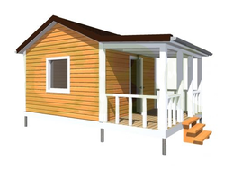 Каркасный дом 6х6 в Иркутске