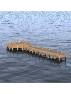мостики пирс с площадкой