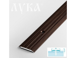 Порог-стык УЗКИЙ  ПС 01  1800мм 095 дуб венге (25*3мм) Лука  [52247]