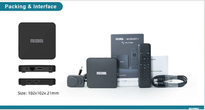 Смарт ТВ приставка Mecool KM7 SE 2/32 Гб с пультом с голосовым поиском (операционная система Android TV 12.0)