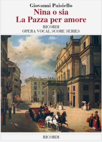 Paisiello, Giovanni Nina o sia la pazza per amore Klavierauszug (it, broschiert)