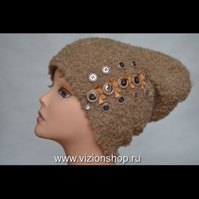 модная коричневая шапка 2018 - 2019 Италия Визио фото Белгород