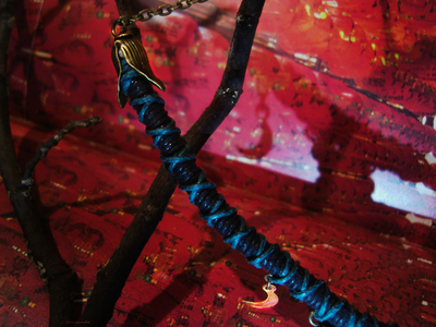 "Время Самайна", комплект украшений (серьги и колье) с тыквами к Хэллоуину