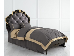 Кровать Nocturne с мягким изголовьем и золочением 90*190