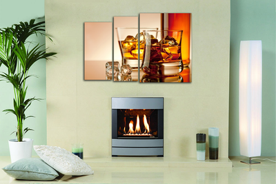 Модульная картина "Элитный алкоголь"