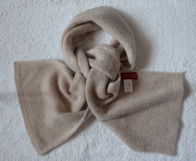 Розовый вязаный шарф из мериноса и альпака Италия Vizio 6112 Shibuya