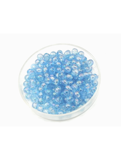 Бусины пластиковые фигурные, 4 мм синий бензин