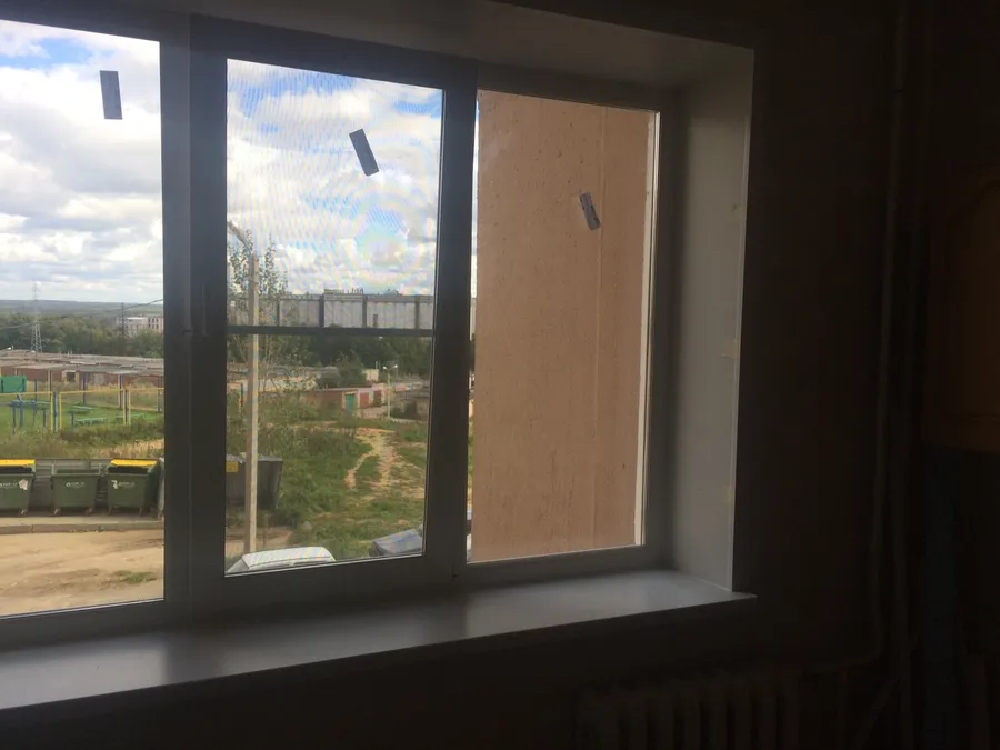 монтаж трёхстворчатого окна с отделкой на улице Фатьянова г.Владимир