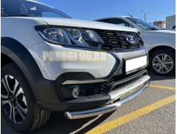 Защита переднего бампера d53 для Lada Largus Cross 2021-